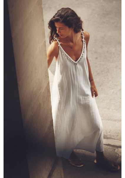 Allbucks Zara, Deniz Kabuklu Kroşe Pamuk Elbise ABZRA3339 fiyatları