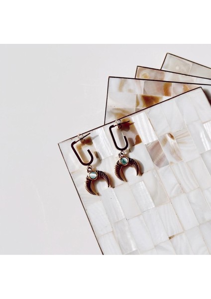 Luna Amarilla Çelik Küpe