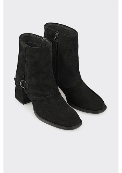 Siyah Deri Kadın Klasik Bot fiyatları