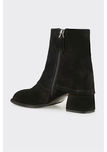 Siyah Deri Kadın Klasik Bot modelleri