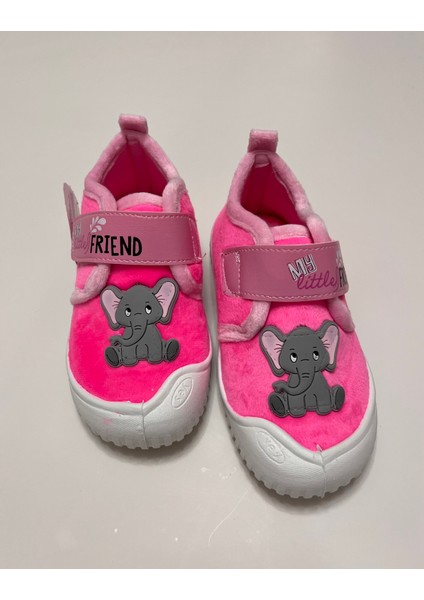 Kız Çocuk Kışlık Hafif ,yumuşak ve Kaymaz Taban Panduf Ev Kreş Ayakkabısı Fil Model modelleri