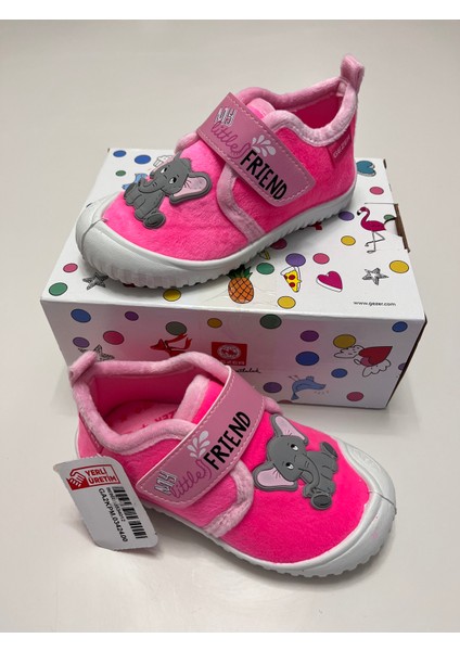 Kız Çocuk Kışlık Hafif ,yumuşak ve Kaymaz Taban Panduf Ev Kreş Ayakkabısı Fil Model fırsatları