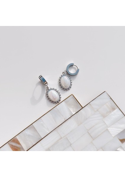 Bomb Balloon Grey Çelik Küpe