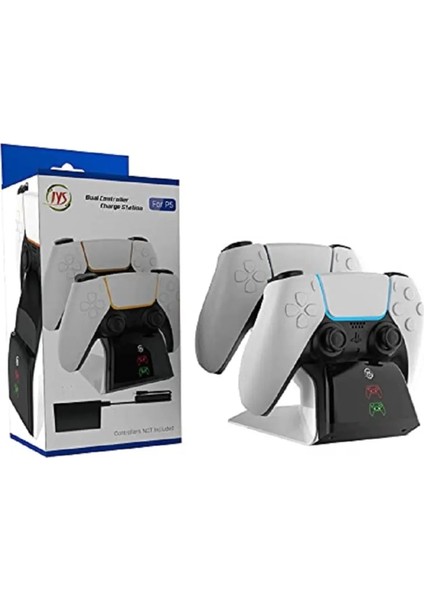 Ps5 Dualsense /ps5 Slim/ps5 Pro Gamepad Hızlı Şarj Istasyonu Çift Kol Şarj Ünitesi
