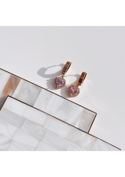 Heart Water Çelik Küpe