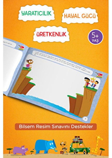 Bilsem Resim Sınavı Hazırlık Bir Çizgiyle Ne Yapabilirsin Hüseyin Demir 4-7 Yaş Çocuk Etkinlik Kitabı fiyatları