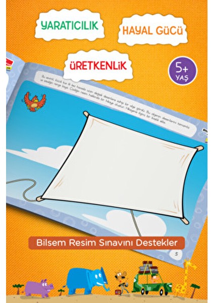 Bilsem Resim Sınavı Hazırlık Bir Çizgiyle Ne Yapabilirsin Hüseyin Demir 4-7 Yaş Çocuk Etkinlik Kitabı modelleri