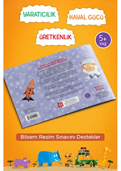 Bilsem Resim Sınavı Hazırlık Bir Çizgiyle Ne Yapabilirsin Hüseyin Demir 4-7 Yaş Çocuk Etkinlik Kitabı indirimleri