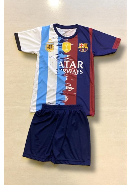 Arjantin X Barcelona Mix Messi Çocuk Forması