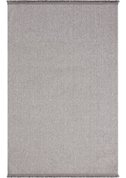 Gri Saçaklı Modern Dokuma Halı Salon Oturma Odası Yatak Odası Koridor Halısı Yolluk Gri