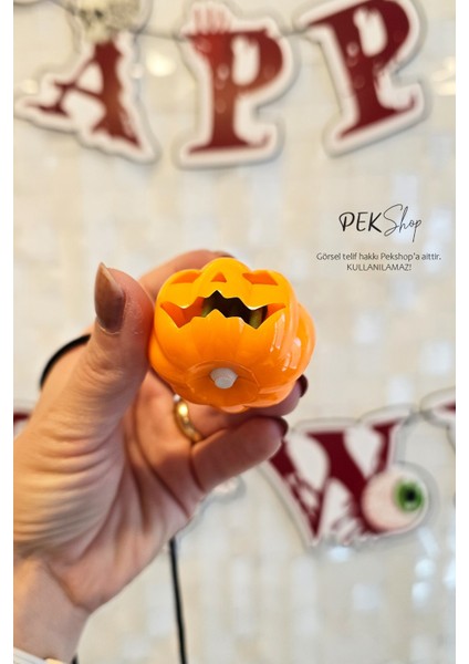 Cadılar Bayramı Işıklı Balkabağı Kolye Halloween Bal Kabağı Kolyesi Işıklı fiyatları