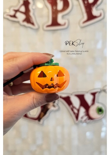 Cadılar Bayramı Işıklı Balkabağı Kolye Halloween Bal Kabağı Kolyesi Işıklı fırsatları