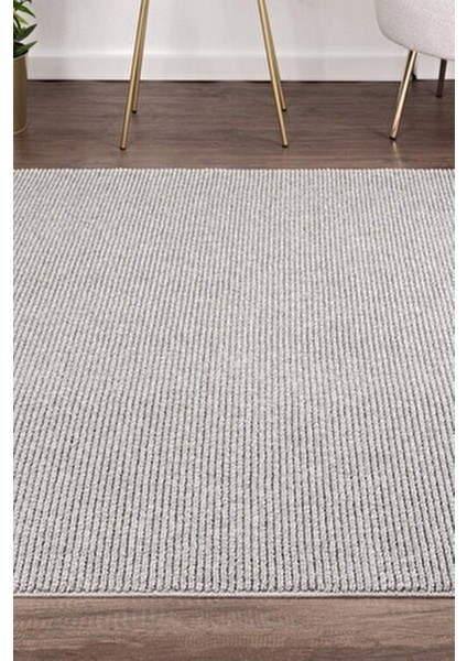 Gri Saçaklı Modern Dokuma Halı Salon Oturma Odası Yatak Odası Koridor Halısı Yolluk Gri