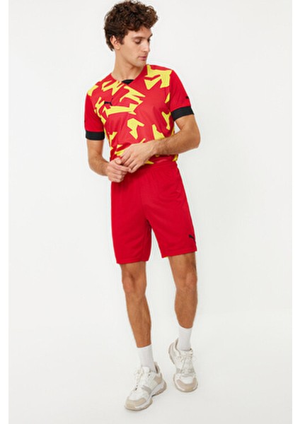 Fcat Şort Erkek Chili Pepper-Cyber Yellow Düz Desenli Cepsiz Kumaş Özellikli