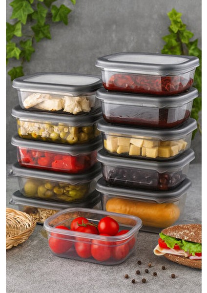 Peggy 12LI Dikdörtgen Saklama Kabı 670 ml