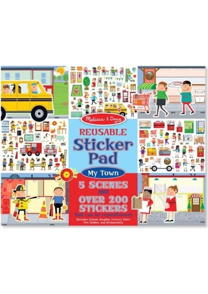 Melissa&Doug Tak Çıkar Çıkartma Kitabı - Benim Şehrim