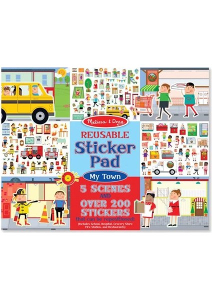Melissa&Doug Tak Çıkar Çıkartma Kitabı - Benim Şehrim fırsatları