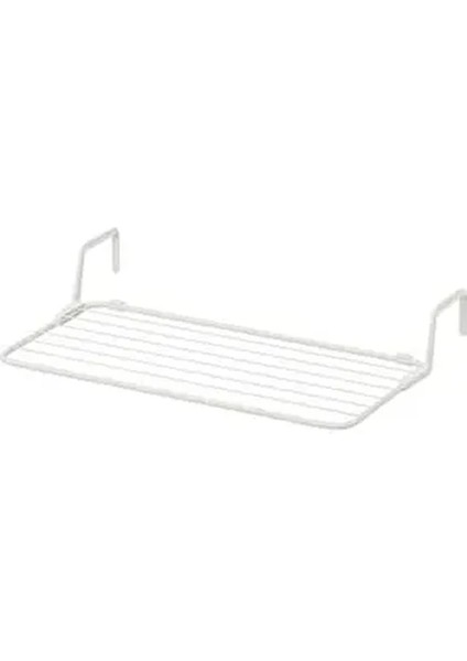 Beyaz 77 cm Balkon Ray Kapı Üstü Çamaşır Askısı