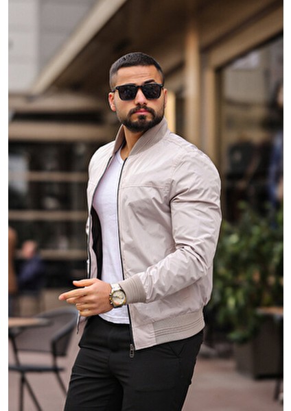 Erkek Krem Bomber Ceket fiyatları