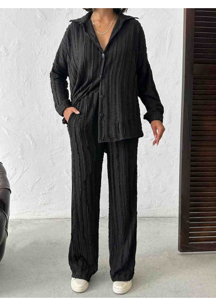 Kadın Gömlek Pantolon Alt Üst Takım