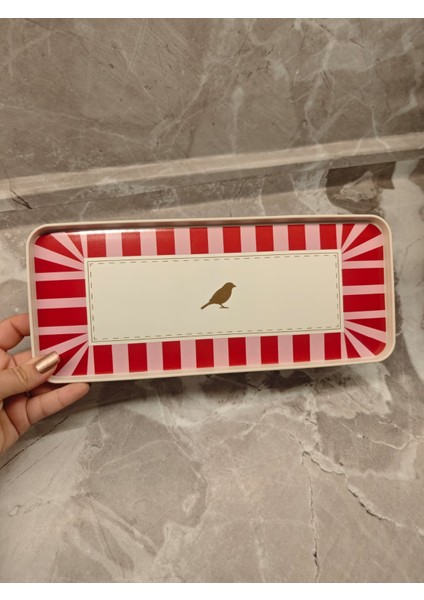 Kuşlu Kahve Sunum Tepsisi 30*12 cm Dikdörtgen modelleri