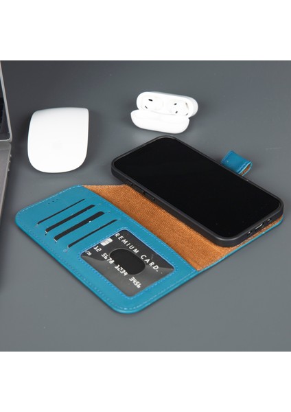 iPhone 17 Air Deri Cüzdanlı Kılıf – Rfıd ve Magsafe Uyumlu