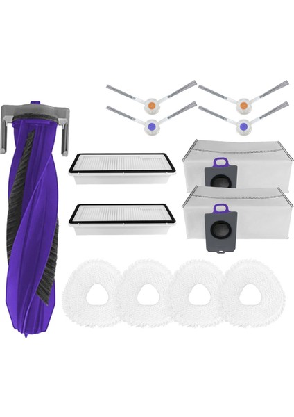 Narwal Freo Z Için Ultra Robot Vakum Aksesuarları Ana Yan Fırça Hepa Filtre Mop Rag Toz Çanta Yedek Parçaları (Yurt Dışından)