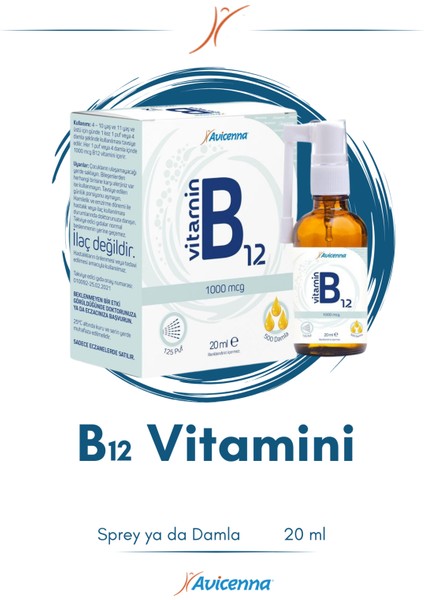 B12 Vitamini 1000 Mcg 20 ml modelleri