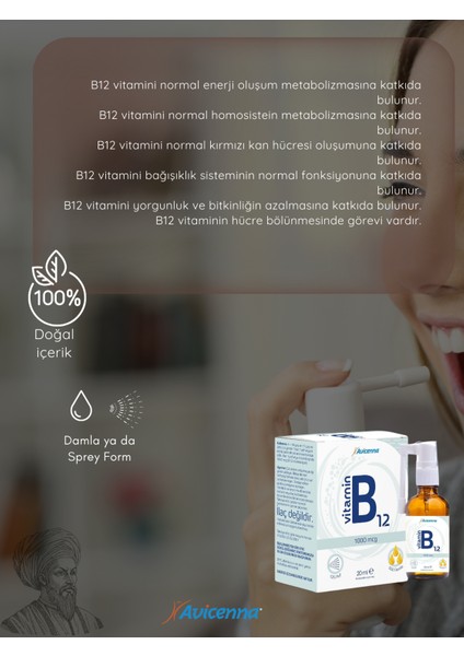 B12 Vitamini 1000 Mcg 20 ml fırsatları