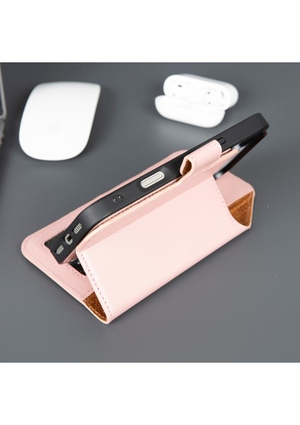 iPhone 17 Air Deri Cüzdanlı Kılıf – Rfıd ve Magsafe Uyumlu