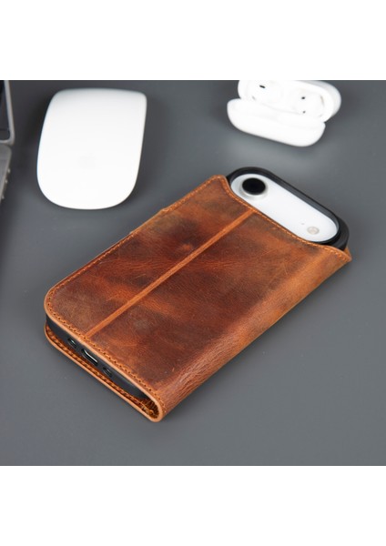 iPhone 17 Air Deri Cüzdanlı Kılıf – Rfıd ve Magsafe Uyumlu fiyatları