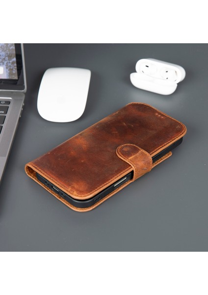 iPhone 17 Air Deri Cüzdanlı Kılıf – Rfıd ve Magsafe Uyumlu modelleri