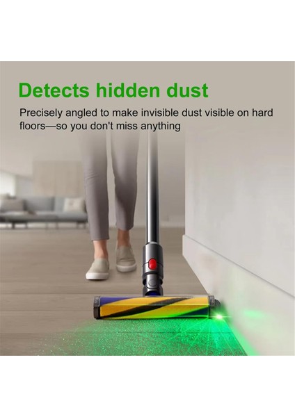 4pcs Elektrikli Süpürge Lazer Işıkları Gizli Evcil Hayvan Saçları Kediler Köpek Kürk Tozu Ekran LED Lamba Pil Evrensel Vakum Parçaları (Yurt Dışından) fiyatları