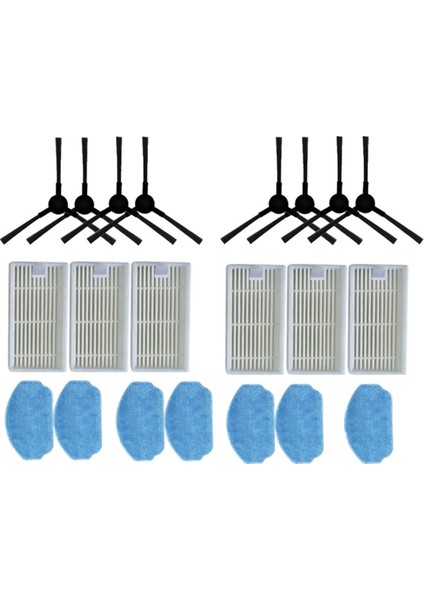 21PCS Mıdea VCR04W Robot Vakum Süpürge Yedek Parçaları Yan Fırça Hepa Filtre Mop Bezi (Yurt Dışından)