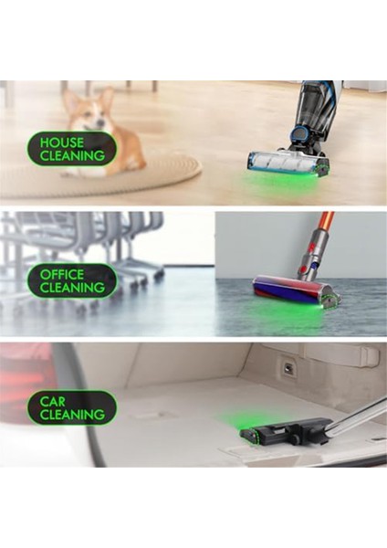 Toz Dedektörü Işık Vakum LED Işık Eki, Vakum Süpürge Kafa Aksesuarları Için Yeşil LED Işık (Yurt Dışından) fırsatları