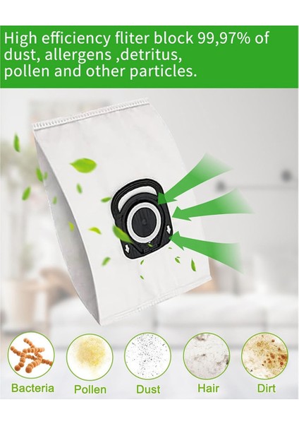 Rowenta Hijyeni+ ZR200520 Için Vakum Süpürge Torbaları, Kompakt Güç, X-Trem Gücü ve Sessizlik Kuvvetleri Için Uygun ZR200720 (Yurt Dışından) modelleri