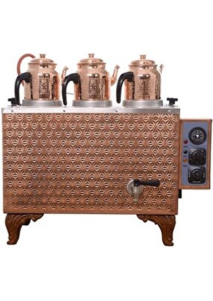 Kutlu Sadrazam 3 Demlikli Bakır Çay Kazanı (Elektrikli) fiyatları