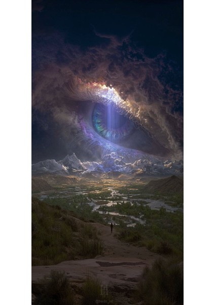 Tribal Göz V1 Ev Duvar Salon Güzellik Salonu Ofis Dükkan Dekarasyon Kanvas Tablo fiyatları