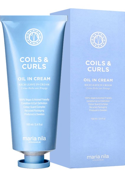 Coils&curls Durulanmayan Bukle Belirginleştici Yağ Krem 100ML