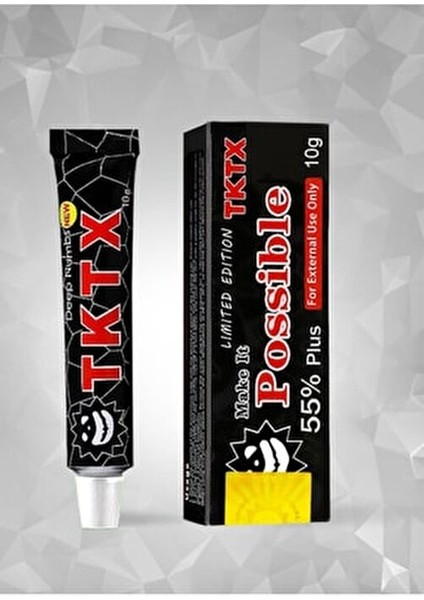 Tktx Black Limited Edition %55 Dövme ve Kalıcı Makyaj Öncesi Topikal Cilt Kremi