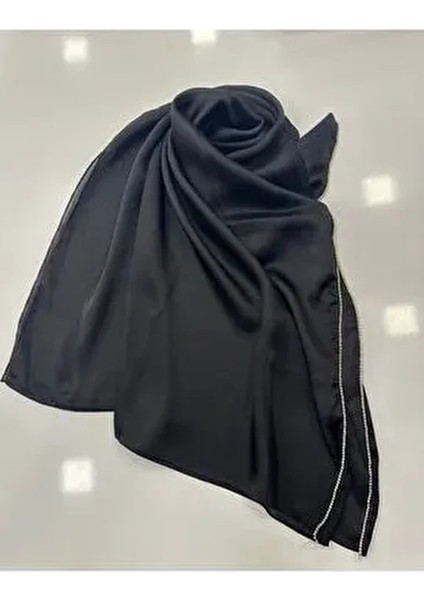 Tasarım Ince Kaşmir Taşlı Şal (Gold Taşlı)