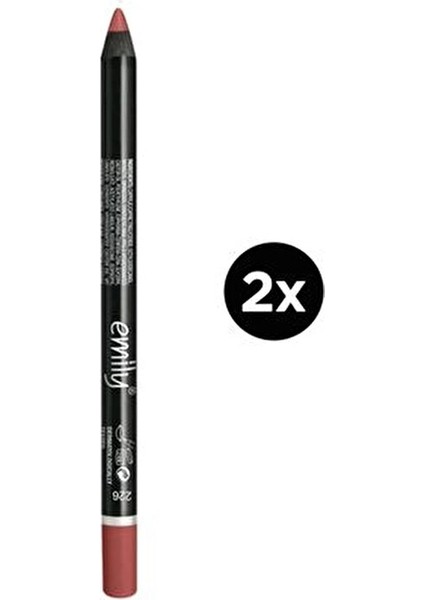 Emily Uzun Süre Kalıcı Dudak Kalemi 226 Modern Renk Seçenekleri 2 Adet