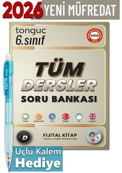 6. Sınıf Tüm Dersler Soru Bankası + Hediyeli