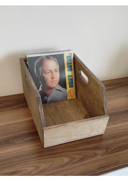 Ahşap 45LIK Plak Sandığı - Organizer Kutu - Wooden 45 Record Box indirimleri