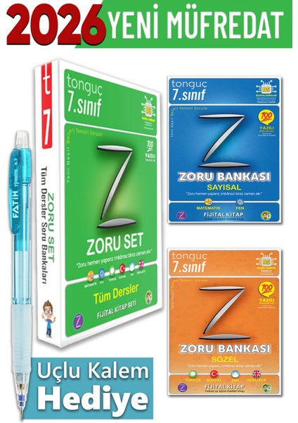 7. Sınıf Zoru Bankası Tüm Dersler Set + Hediyeli