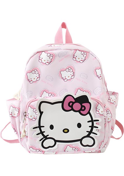 Pembe Hello Kitty Su Geçirmez Anaokulu Anaokulu Çantası 28CM * 24CM (Yurt Dışından)