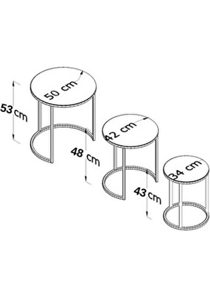 Usta Füme Cam Siyah Metal Zigon Sehpa modelleri