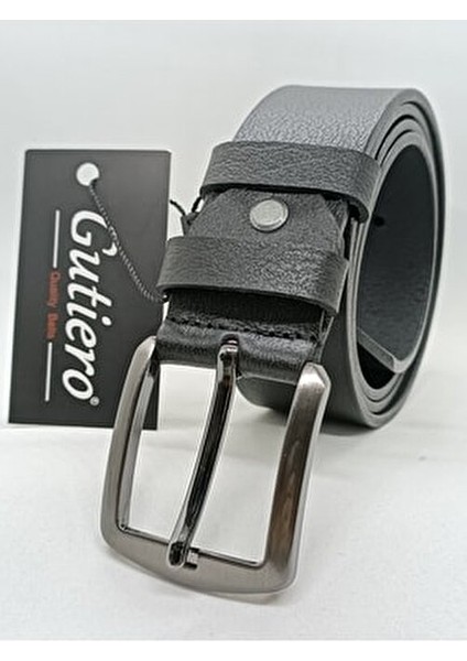 Erkek Kemer %100 Hakiki Deri 4 cm Siyah Renk Şık Tasarımlı Günlük Kullanım İçin fiyatları