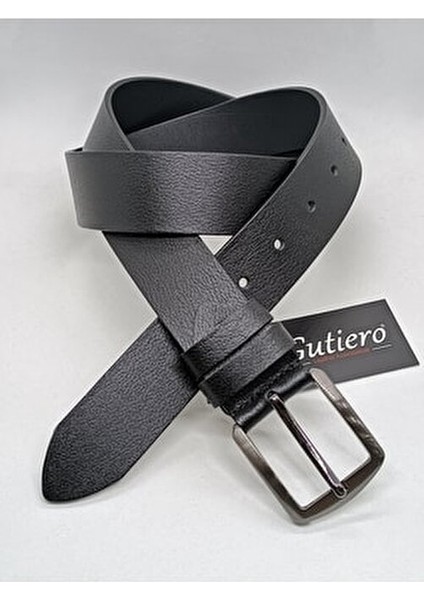Erkek Kemer %100 Hakiki Deri 4 cm Siyah Renk Şık Tasarımlı Günlük Kullanım İçin fırsatları