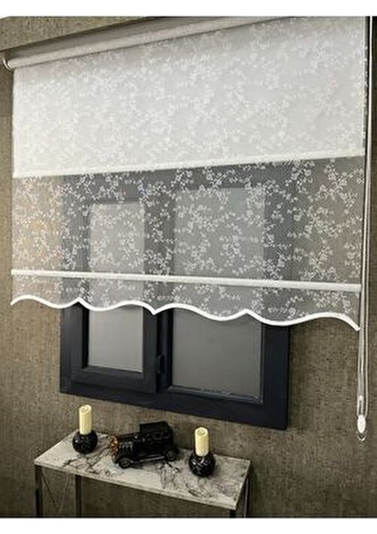 Tül ve Stor Perde Çift Mekanizmalı Düz Desen 190 x 260 cm Polyester modelleri